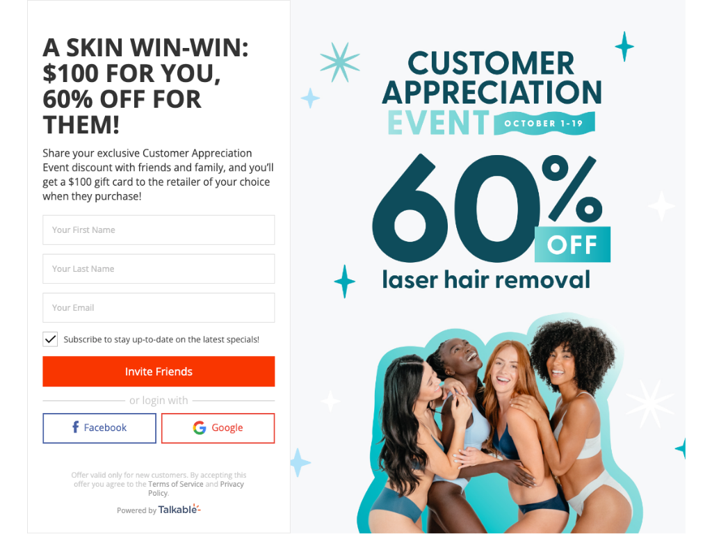 Referral campaign