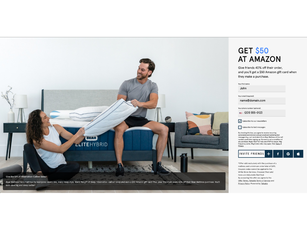 Referral campaign