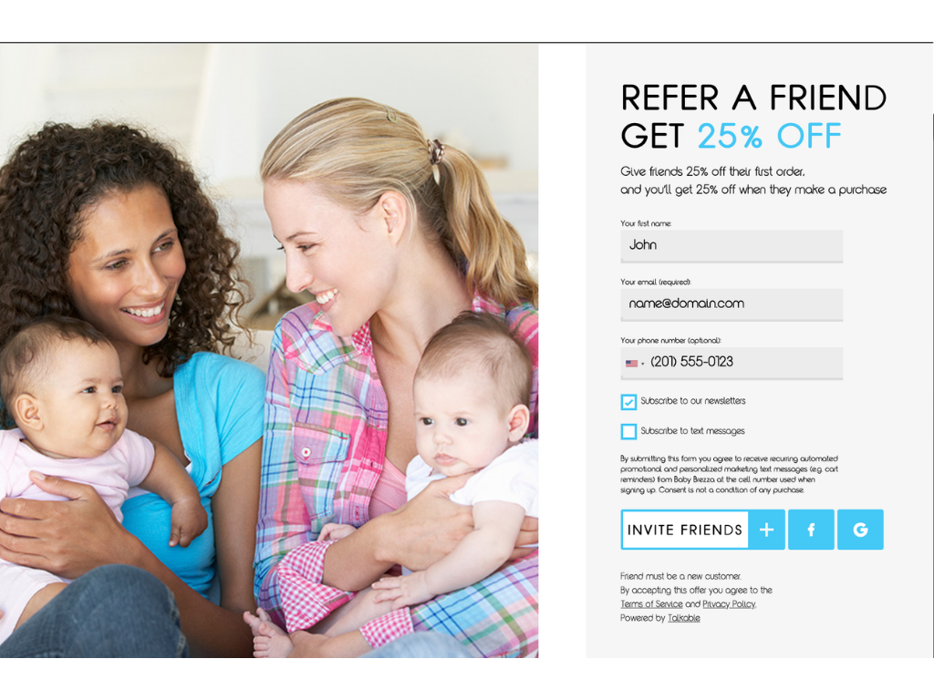 Referral campaign
