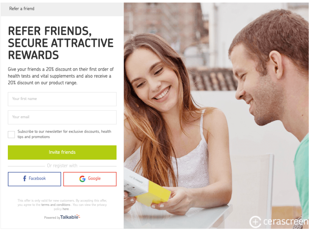 Referral campaign