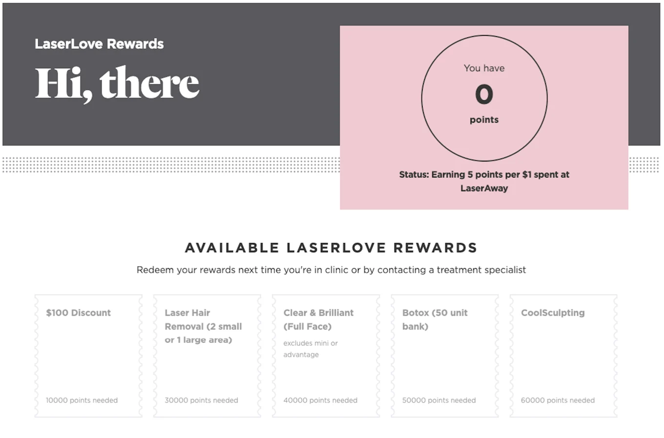 Customer loyalty program example from the original Talkable article