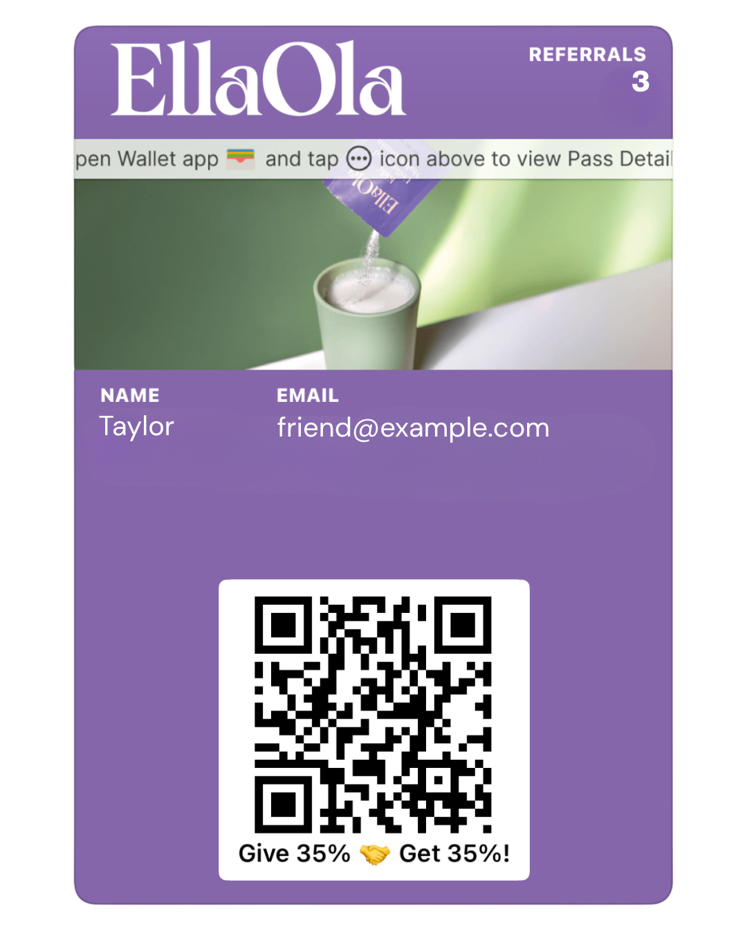 Branded Wallet pass example 17