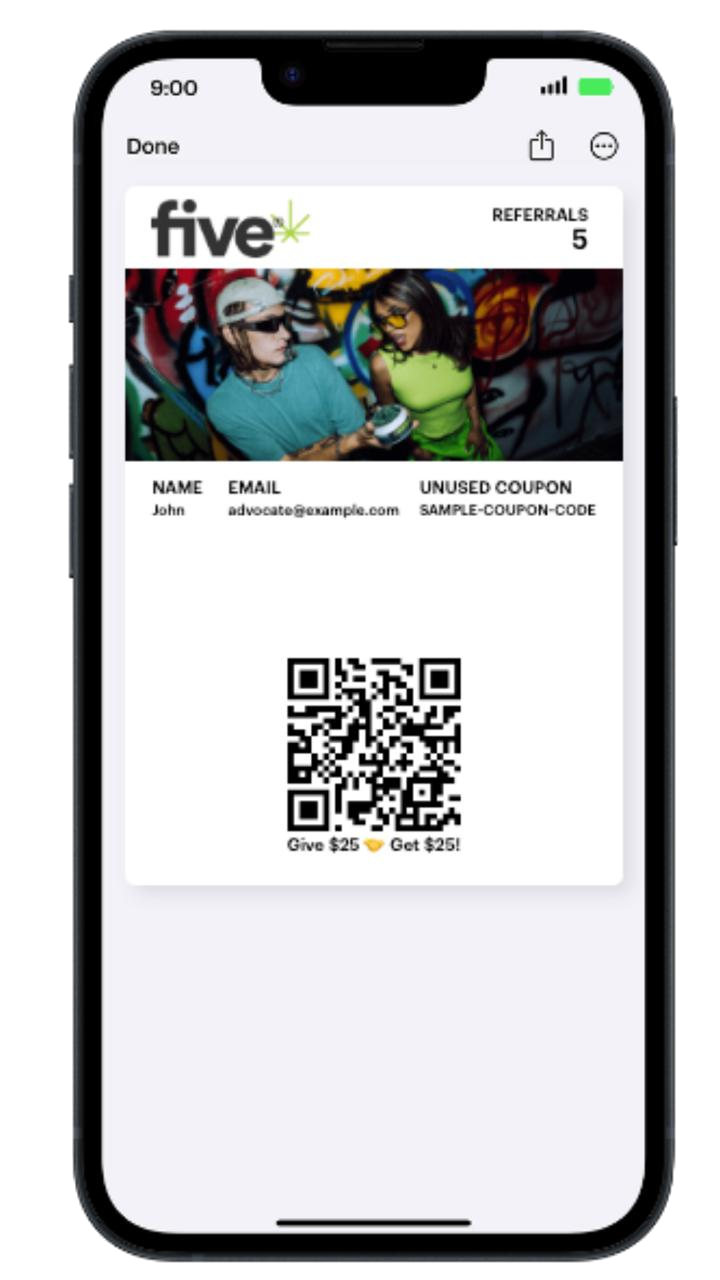 Talkable wallet pass in Apple Wallet