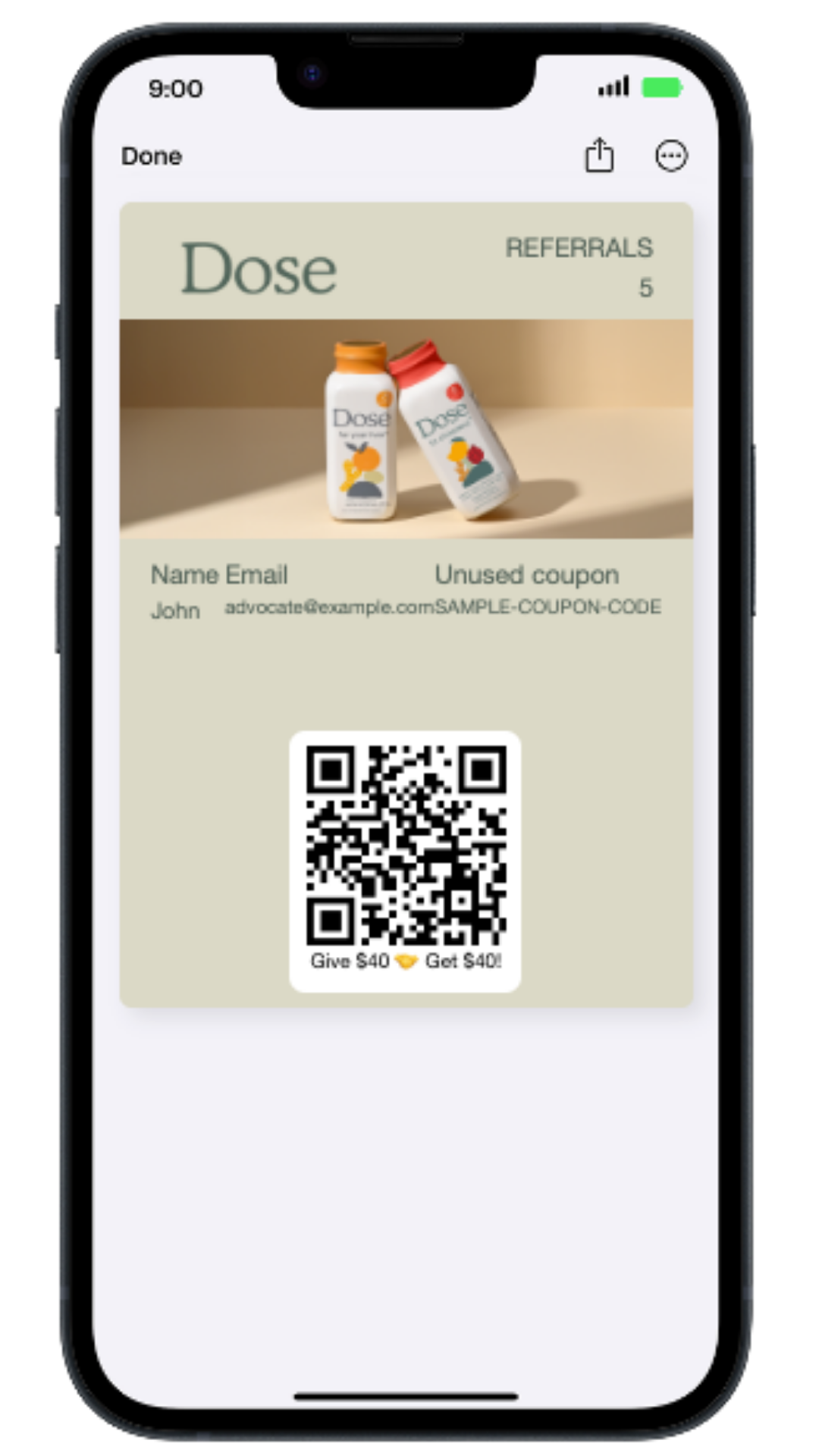 Wallet pass in Apple Wallet