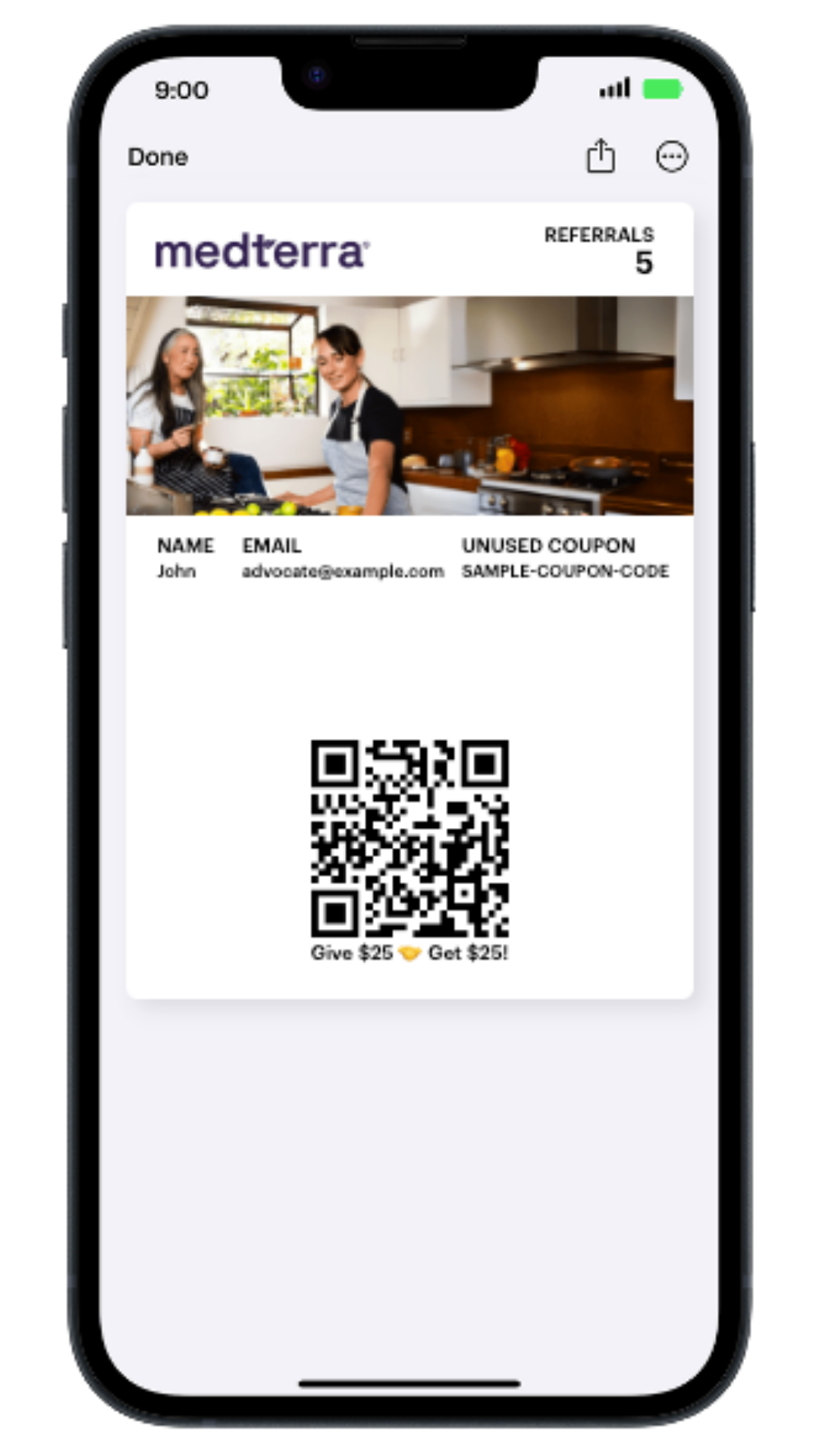 Wallet pass with active promo