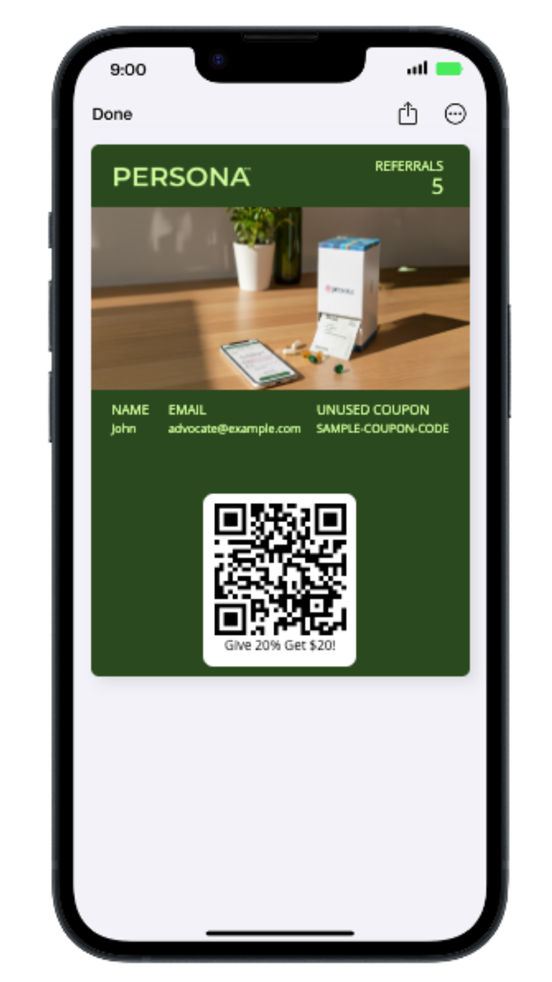 Wallet pass back with trackable links and CTAs