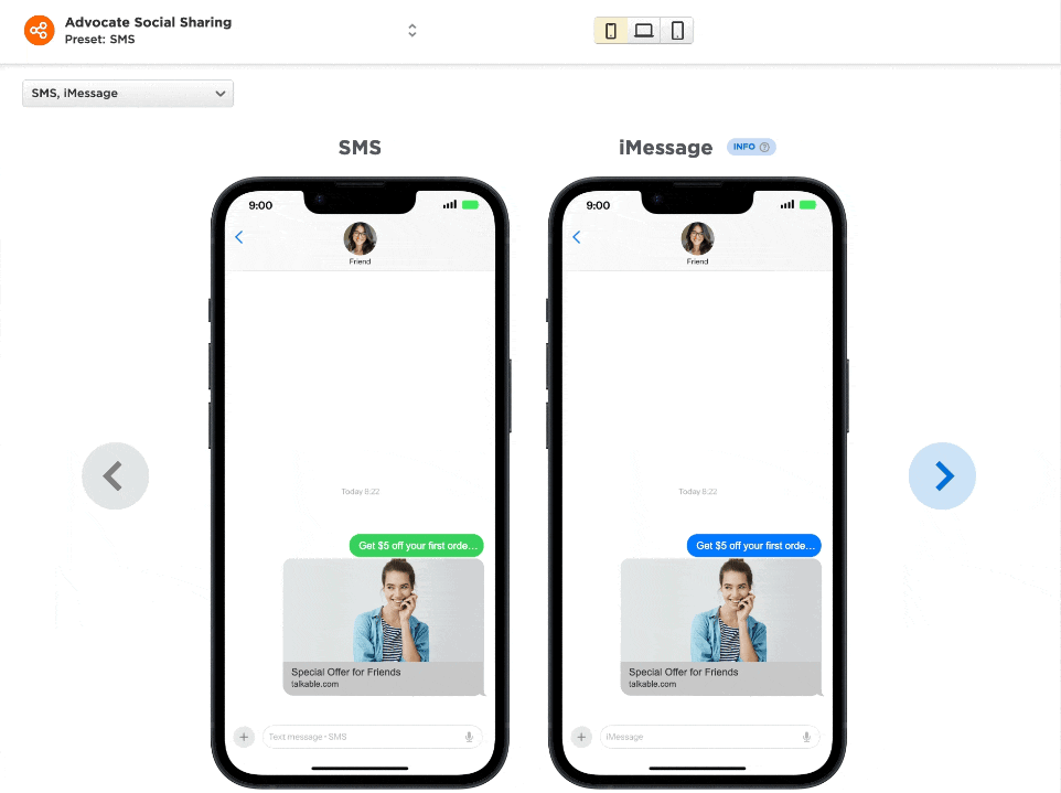 See Your Referral Share Links Exactly as Customers Will — Across Every App