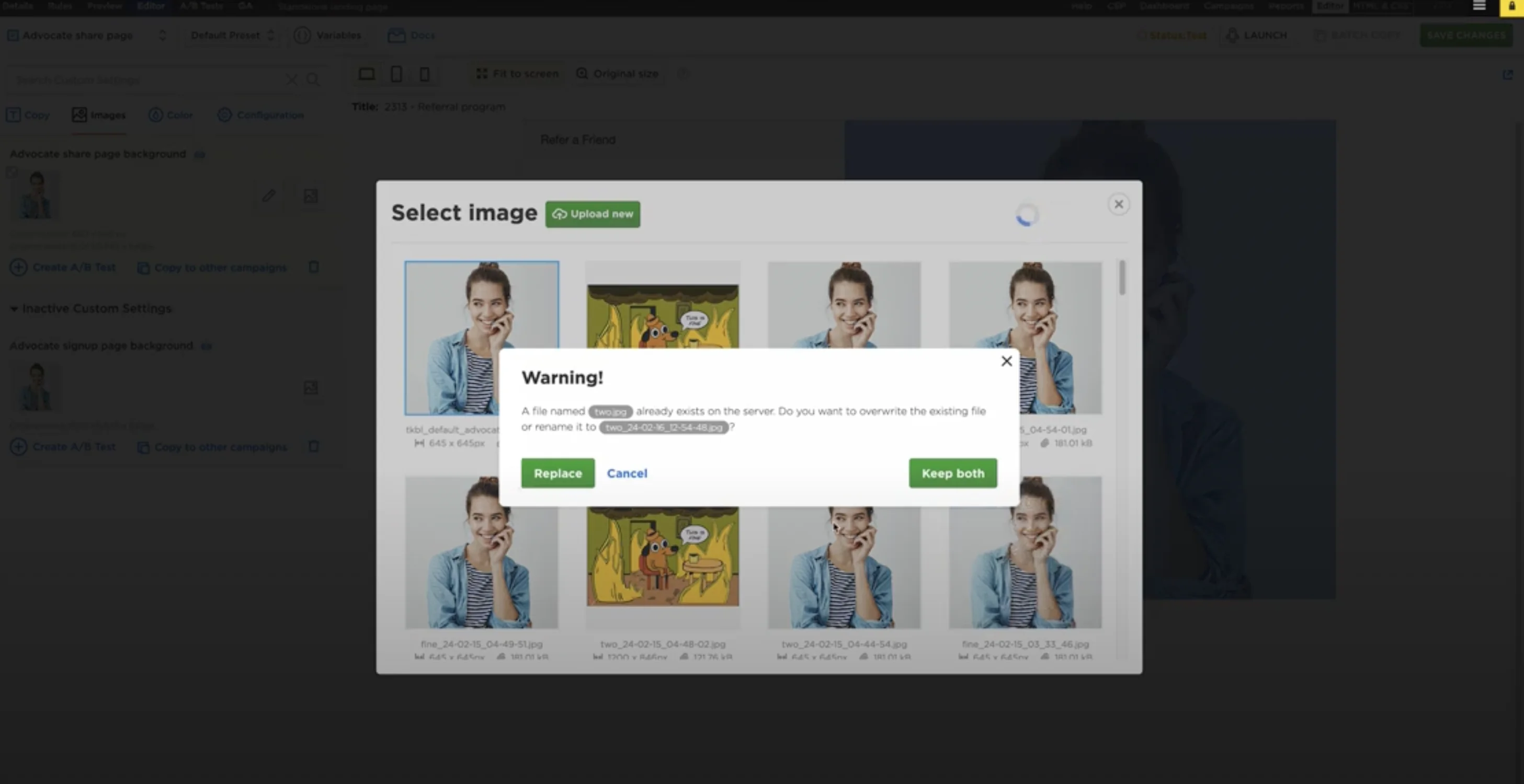 Upload Files With Identical Names