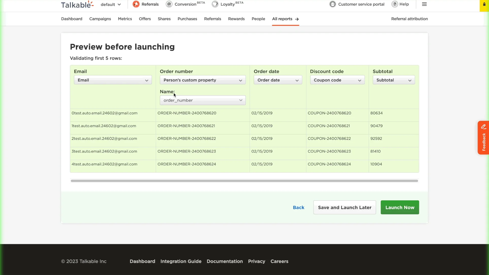 Custom Properties Select in Purchase Uploader